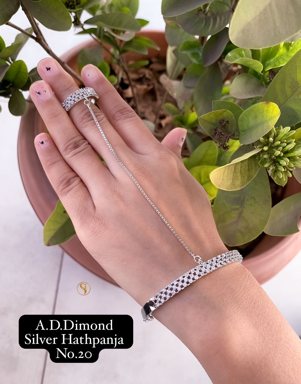 Fancy Designer AD Diamond Fancy Hath Panja 
